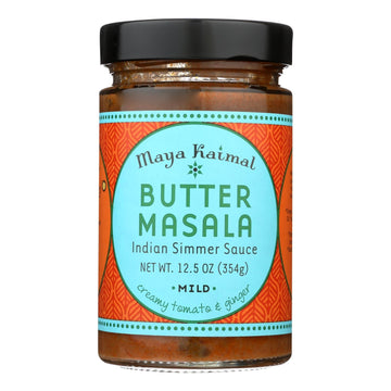 Maya Kaimal Butter Masala Simmer Sauce - Case Of 6 - 12.5 Oz. - Maras Green