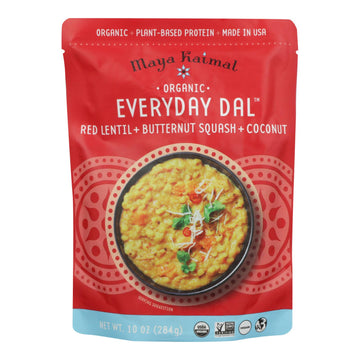 Maya Kaimal - Organic Everyday Dal - Red Lentil Butternut Squash Coconut - Cs Of 6 - 10 Oz - Maras Green