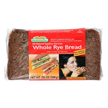 Mestemacher Bread Bread - Rye - Whole - 17.6 Oz - Case Of 12 - Maras Green