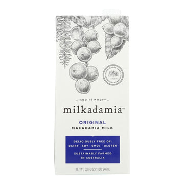 Milkadamia Milk - Original - Case Of 6 - 32 Fl Oz. - Maras Green