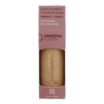 Mineral Fusion - Mkup Liquid Foundation Warm4 - 1 Each - 1 Fz - Maras Green
