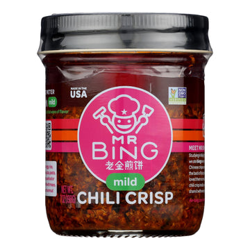 Mr. Bing - Seasn Chili Crisp Mild - Case Of 6 - 7 Oz - Maras Green