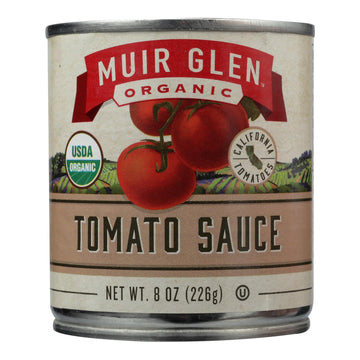 Muir Glen Organic Regualr Tomato Sauce - Case Of 24 - 8 Fl Oz - Maras Green