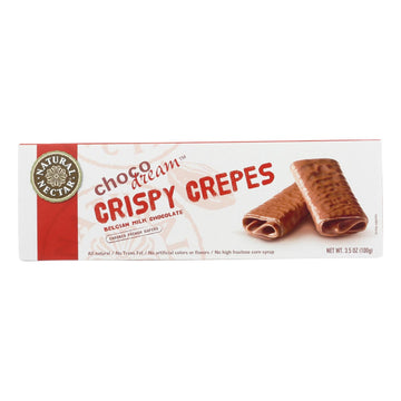 Natural Nectar Crepes Belgium Milk - Crispy - Case Of 8 - 3.5 Oz. - Maras Green