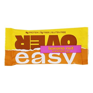 Over Easy - Breakfast Bar Banana Nut - Case Of 12 - 1.8 Oz - Maras Green