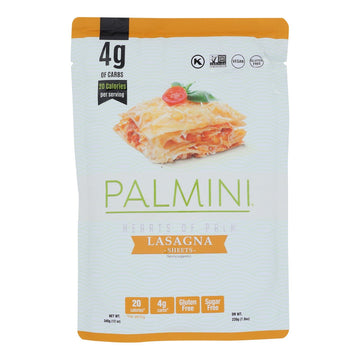 Palmini - Lasagna Sheets Hrts/palm - Case Of 6 - 12 Oz - Maras Green