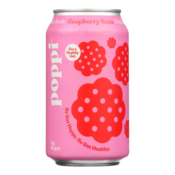 Poppi - Prebio Soda Raspberry Rse - Case Of 12 - 12 Fz - Maras Green