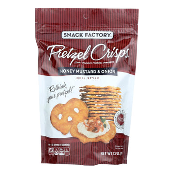 Pretzel Crisp Thin, Crunch Pretzel Crackers - Case Of 12 - 7.2 Oz - Maras Green