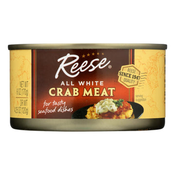 Reese Crabmeat - All White - Case Of 12 - 6 Oz - Maras Green