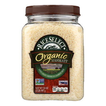 Rice Select Jasmati Rice - Organic - Case Of 4 - 32 Oz. - Maras Green