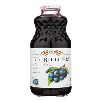 R.w. Knudsen - Juice - Just Blueberry - Case Of 6 - 32 Fl Oz - Maras Green