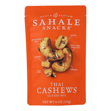 Sahale Snacks Cashews - Thai - Case Of 6 - 4 Oz. - Maras Green