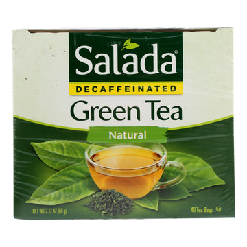 Salada Tea Green Tea - Decaffeinated Serenity - Case Of 6 - 40 Count - Maras Green