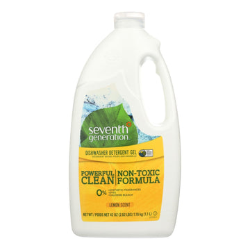 Seventh Generation Auto Dishwasher Gel - Lemon - Case Of 6 - 42 Fl Oz. - Maras Green