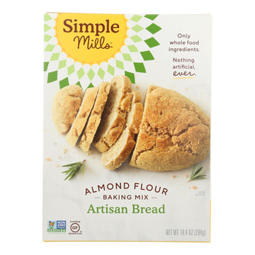 Simple Mills Almond Flour Artisan Bread Mix - Case Of 6 - 9.5 Oz. - Maras Green