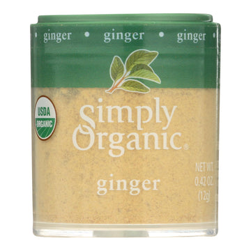 Simply Organic Ginger Root - Organic - Ground - .42 Oz - Case Of 6 - Maras Green