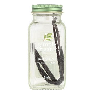 Simply Organic Spice Whole Madagascar Vanilla Beans - 1 Each - 2 Ct - Maras Green