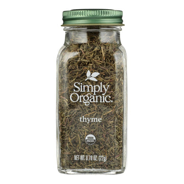 Simply Organic - Thyme Leaf Organic - Case Of 6 - 0.78 Ounces - Maras Green