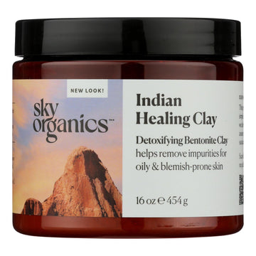 Sky Organics - Clay Bentonite Detox - 1 Each - 16 Ounces - Maras Green