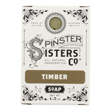 Spinster Sisters Company - Soap Bar Timber - 1 Each - 4.5 Ounces - Maras Green