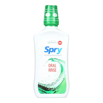 Spry Oral Rinse - Spearmint - 16 Fl Oz. - Maras Green