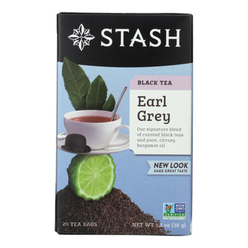 Stash Tea Earl Grey - 20 Tea Bags - Case Of 6 - Maras Green