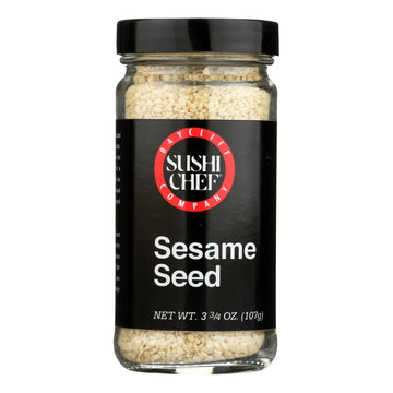Sushi Chef White Sesame Seeds - Case Of 12 - 3.75 Oz. - Maras Green