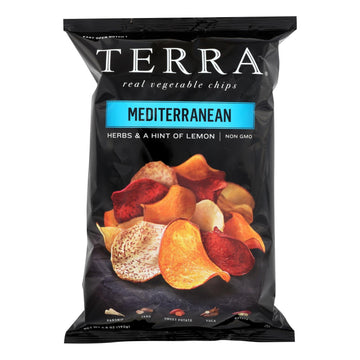 Terra Chips Exotic Vegetable Chips - Mediterranean - Case Of 12 - 6.8 Oz. - Maras Green