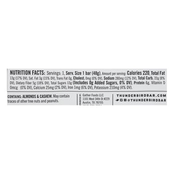 Thunderbird - Bar Chocolate Almond Butter Sea Salt - Case Of 12 - 1.7 Oz - Maras Green