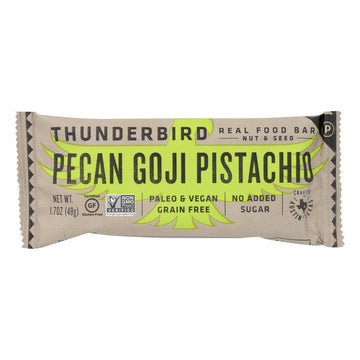 Thunderbird - Bar Pecans Goji Pistachio - Case Of 12 - 1.7 Oz - Maras Green