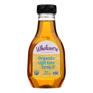 Wholesome Sweeteners Light Corn Syrup - Liquid Sweetener - Case Of 6 - 11.2 Oz. - Maras Green