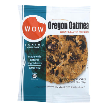 Wow Baking Cookie - Oregon Oatmeal - Case Of 12 - 2.75 Oz. - Maras Green